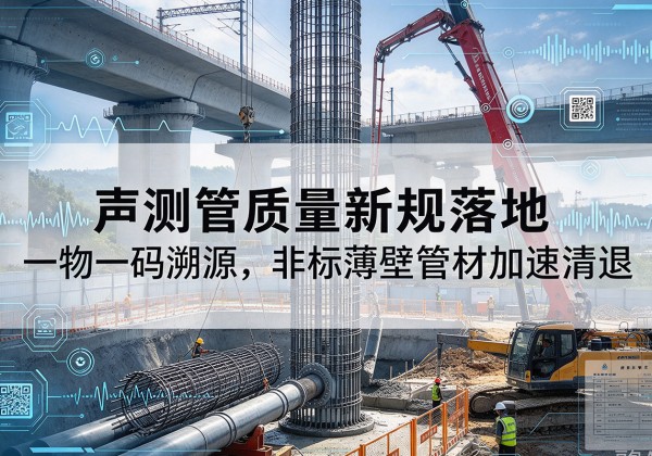 江津区声测管质量新规落地，一物一码溯源，非标薄壁管材加速清退
