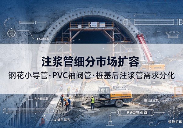 江津区注浆管细分市场扩容，隧道钢花小导管、PVC 袖阀管、桩基后注浆管需求分化